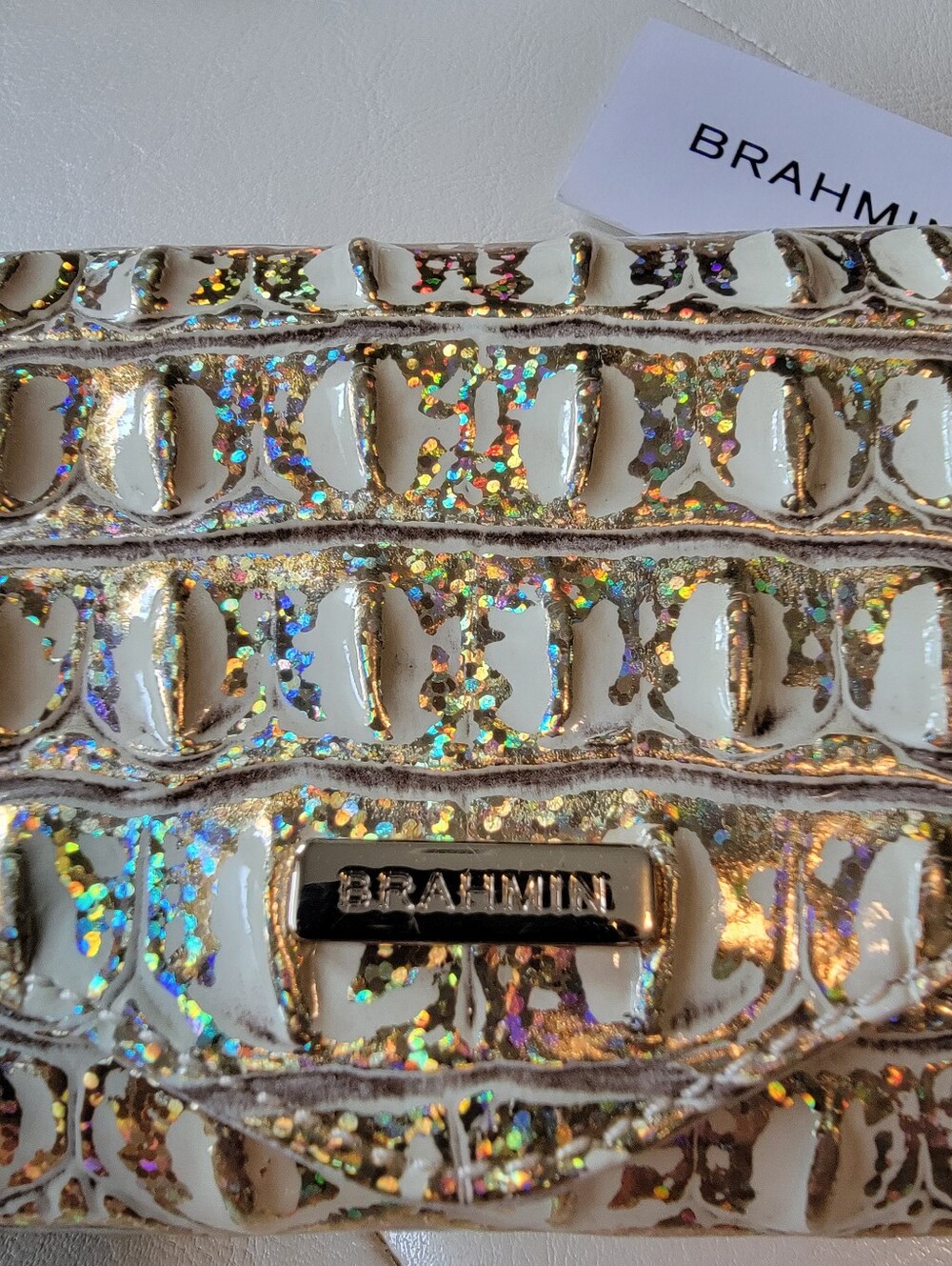 Brahmin Veronica Hologram Melbourne Leather Wallet NWT - Picture 3 of 6